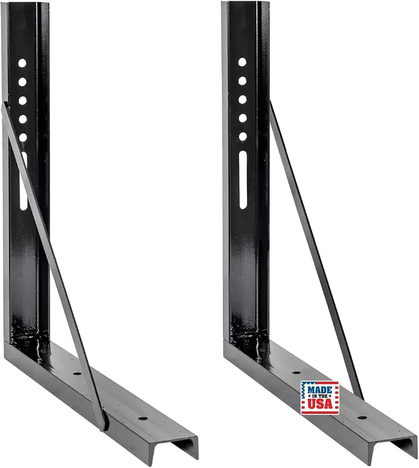 Buyers Products 1701015 Underbody Truck Box Brackets 24 x 24 In Black