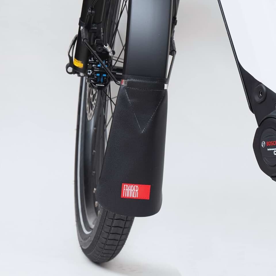 Fahrer Berlin Unisex – Erwachsene Latz-E Spritzlappen, Schwarz, 90 mm
