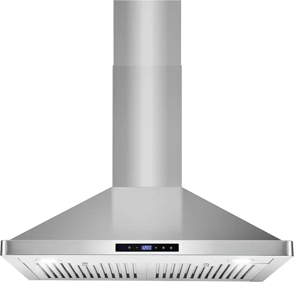 30 in. Vista Coll 380 CFM Ducted Wall Mount Range Hood LED, Stainless Steel