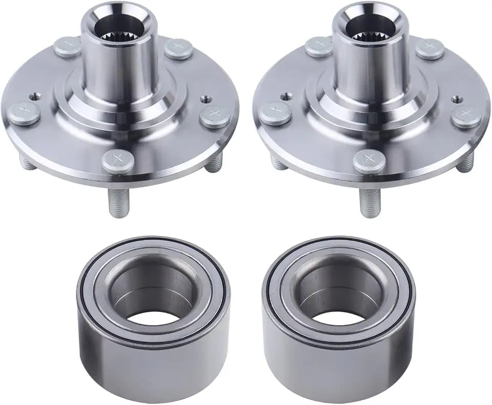2 x Front Wheel Hub Bearing Assembly Compatible with 2012-2015 Honda Civic DX EX LX HF Hybrid 1.8L 1.5L,Replace 44600-TR0-A00 NT510089