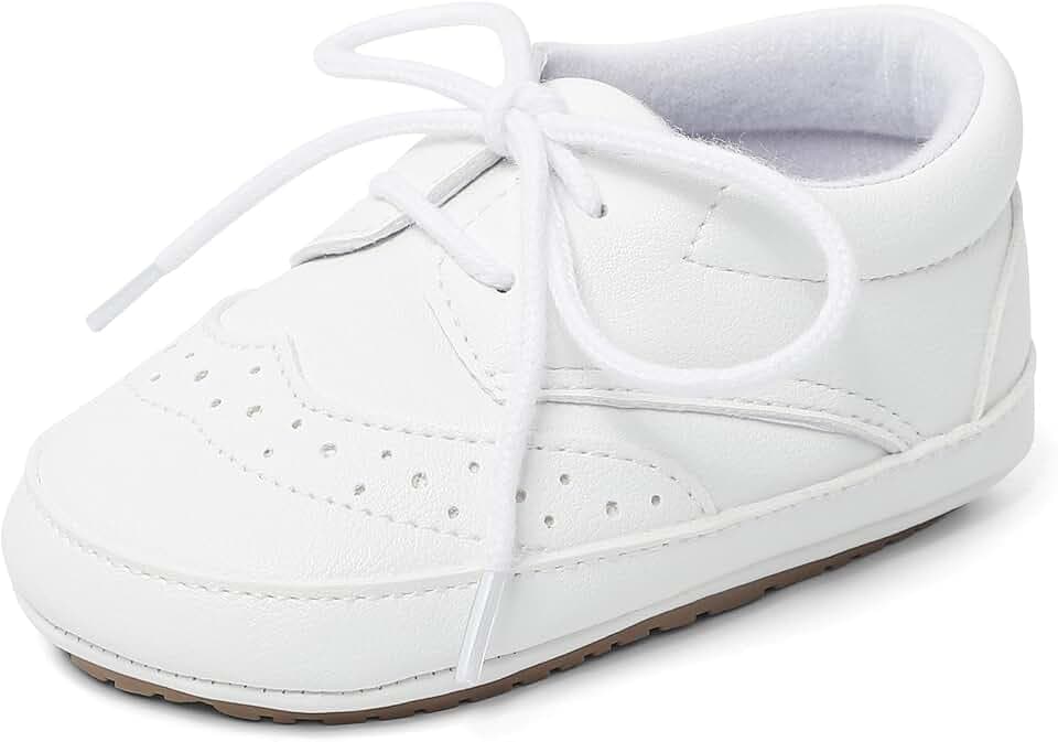 LACOFIA Baby Jungen Lauflernschuhe Kleinkinder Weiche Sohle Schnüren Sneakers