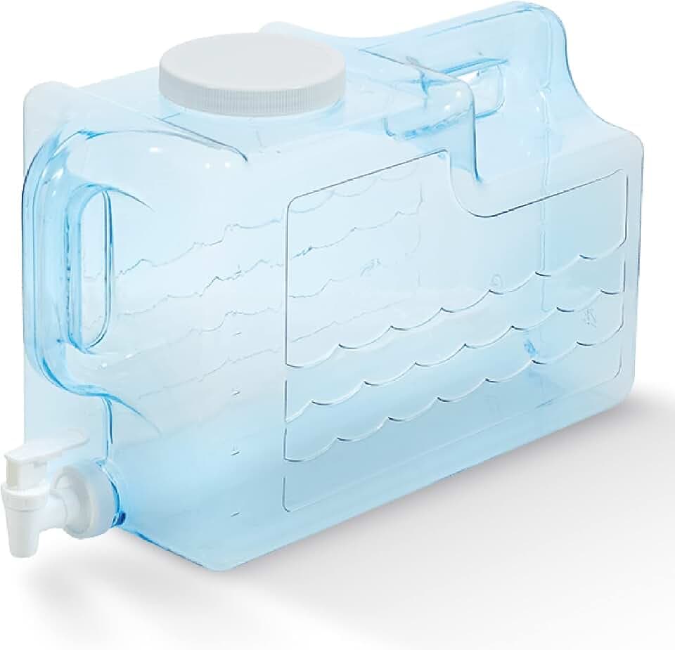 Arrow Slimline Drink Dispenser for Fridge, 3 Gallon - Plastic Beverage Dispenser with Spigot - Space-Saving Design with Handle - Ideal for Water, Juice & Iced Tea - BPA Free - Made in USA