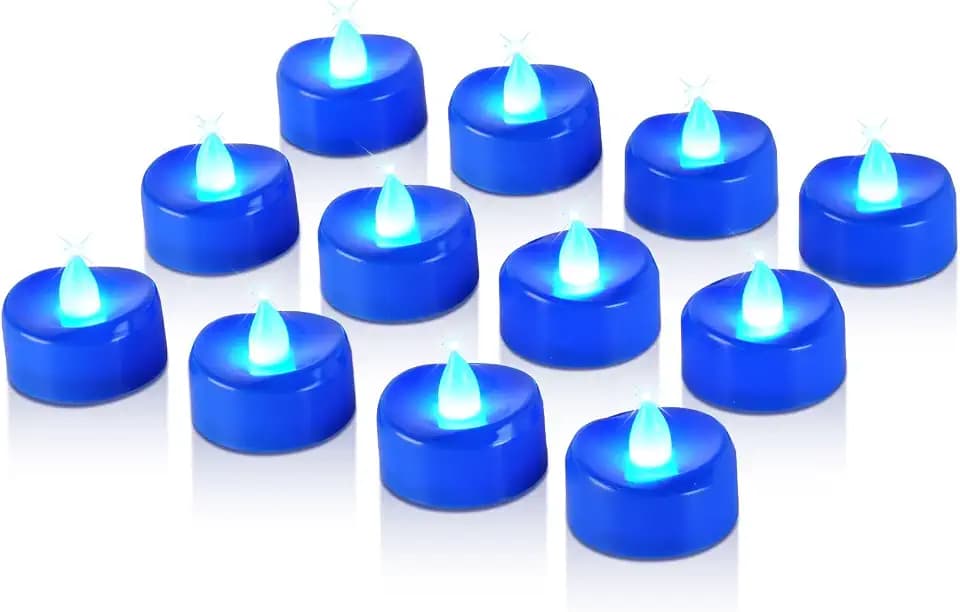 Raycare LED Tea Lights Battery Operated, 200+Hour Flickering Votive Candles
