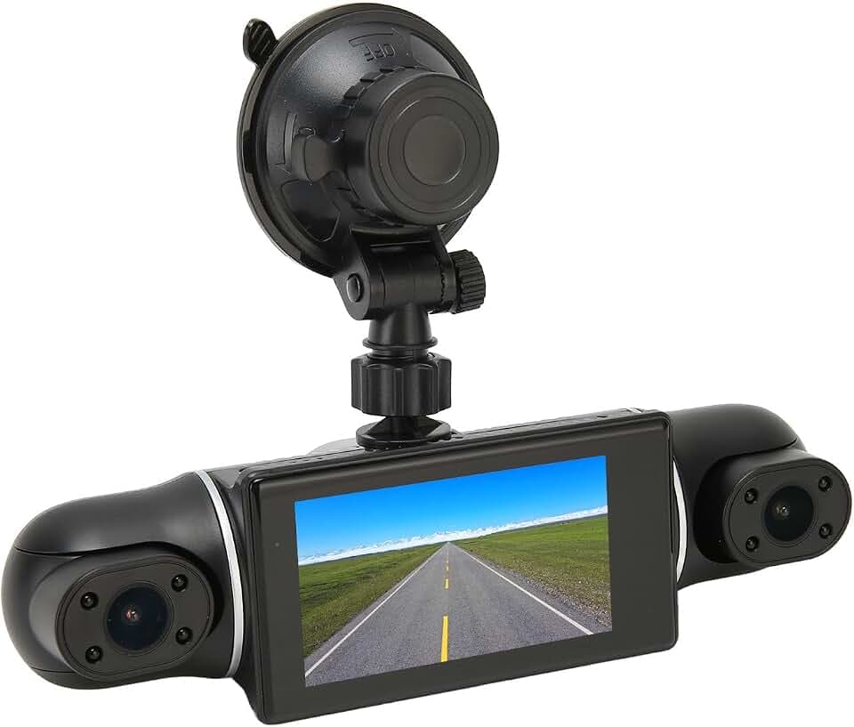 Auto-Recorder, HD 1080P 4-Kanal-Kamera, 360-Grad-Drehung, 3-Zoll-Display, Automatisches EIN- oder Ausschalten für das Fahrzeug