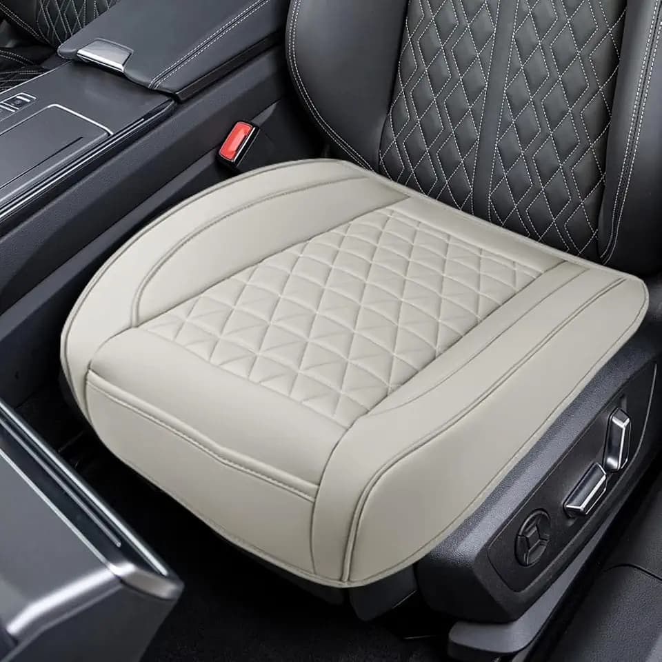 Luxury Faux Leather Car Seat Cover, Car Seats Cushion, Grey