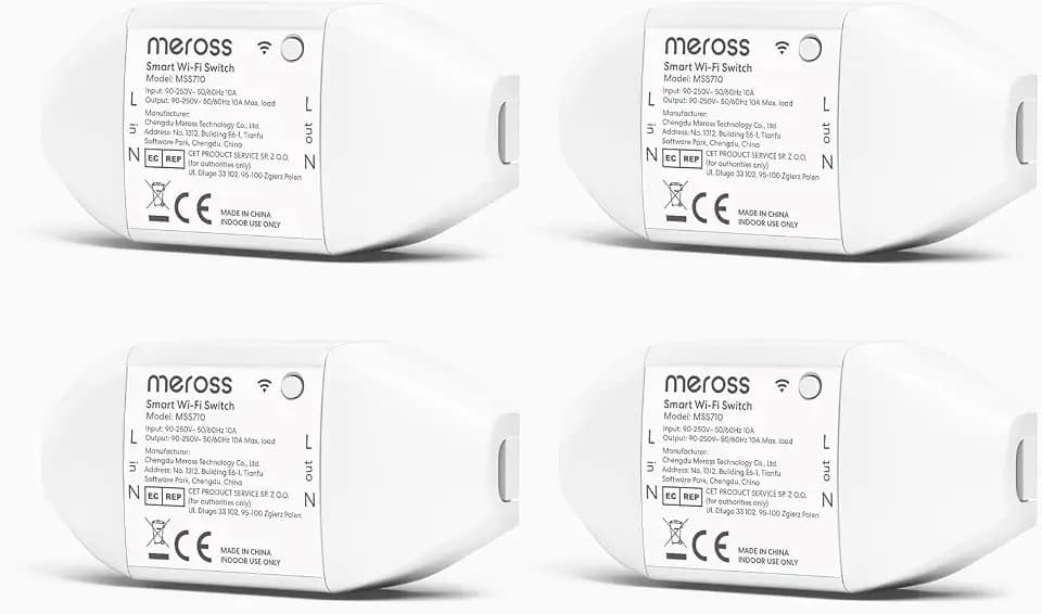 Meross Universal-WLAN-Schalter, Sprachsteuerung mit Alexa, 4 Stück