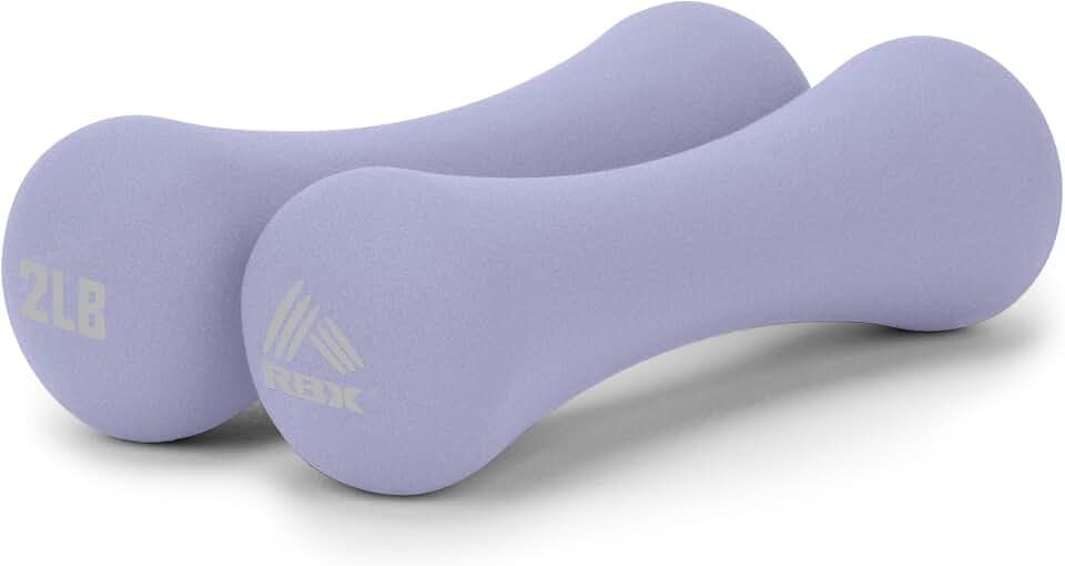 RBX Hand Weights, Neoprene Hand Weights for Home Workouts, Cardio & Strength Training, Home Gym Equipment