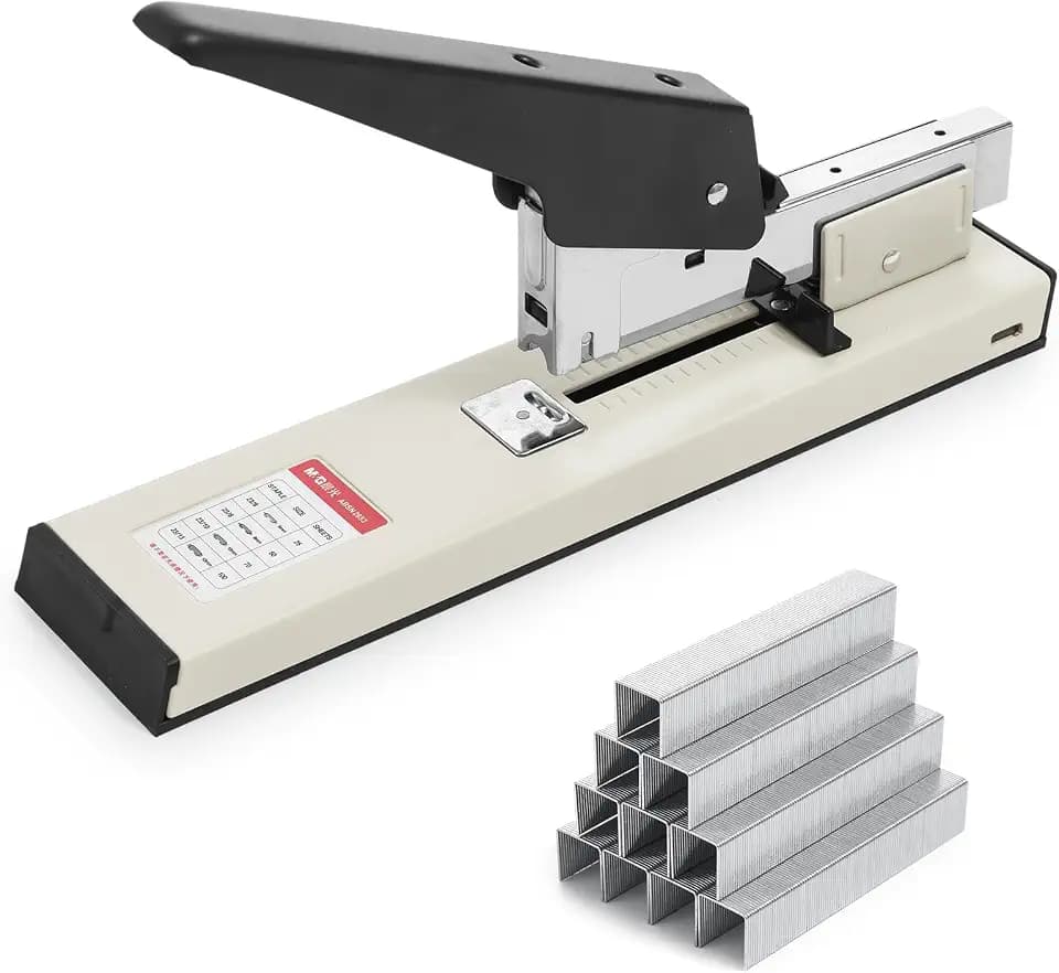 M&G 100 Sheet Heavy Duty Stapler, All Metal, with 1000 23/13 Staples