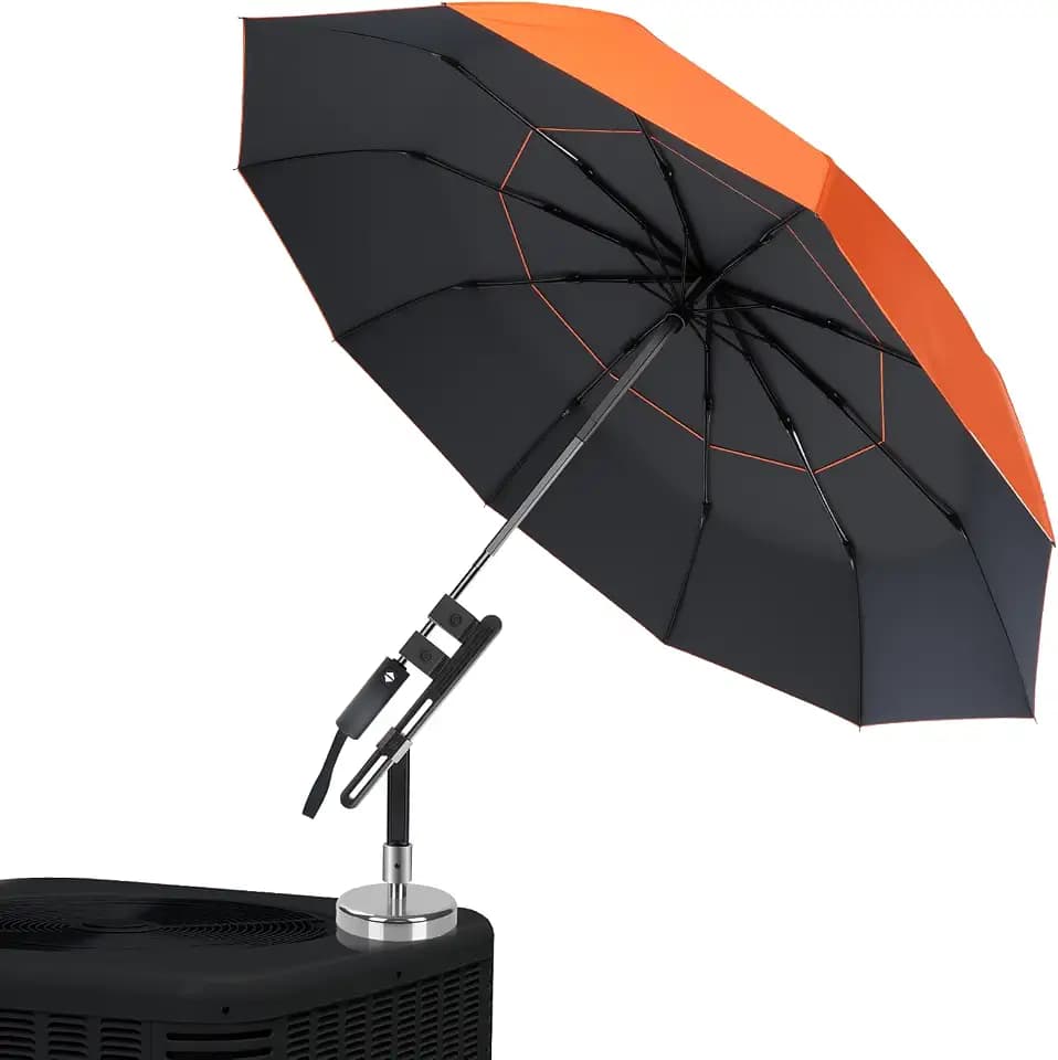 HVAC Umbrella with Magnetic Base, 750 LB Holding Force, Folding Adjustable