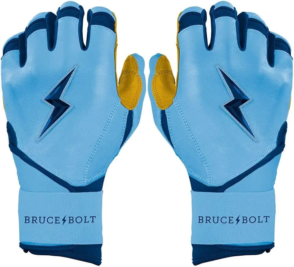 BRUCE BOLT Bear Series Long Cuff Batting Gloves - Bear Mayer Collection - Adult & Youth Sizes