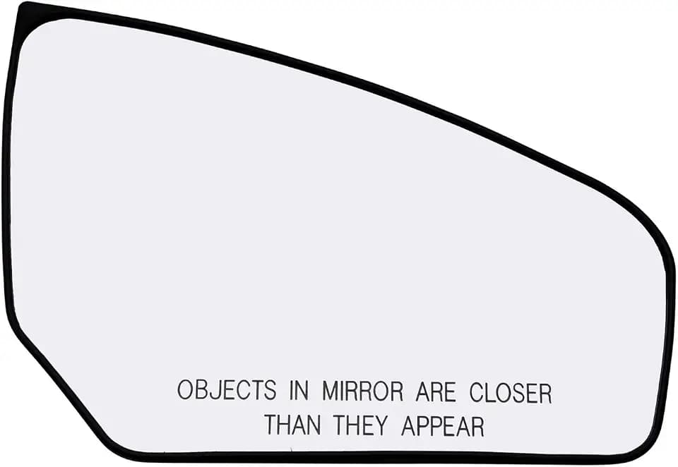 Passenger Side Mirror Glass Assembly With Plastic Backing Plate (Non-Heated) Compatible with 2007-2012 Nissan Sentra (Sedan 4-Door Models)