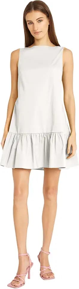 Donna Morgan Women's Versatile High Neck Swing Body Ruffle Dress for Women | Summer Dresses for Women