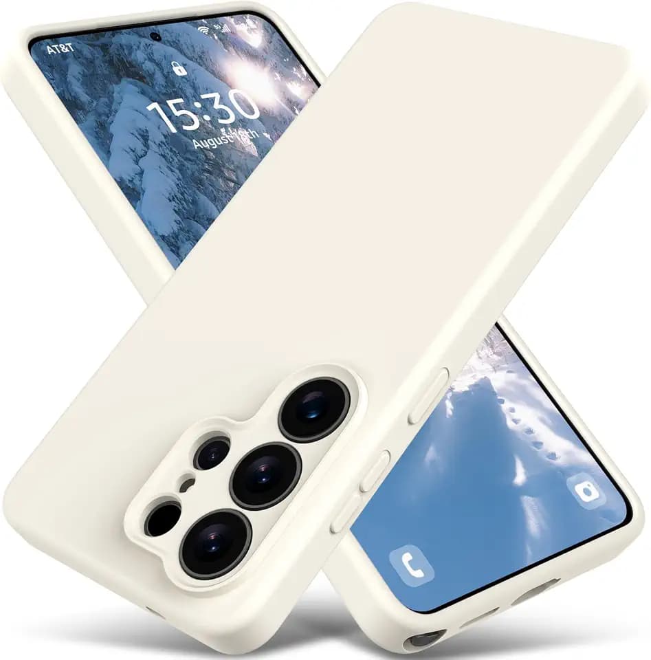Varikke for Samsung Galaxy S26 Ultra Case Liquid Silicone Thin, Cream White