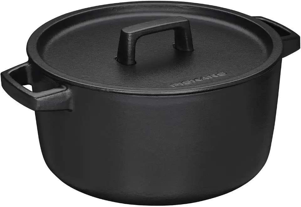 Fiskars Folken Gusseisen-Kasserolle mit Deckel, 4 l, Emailliert