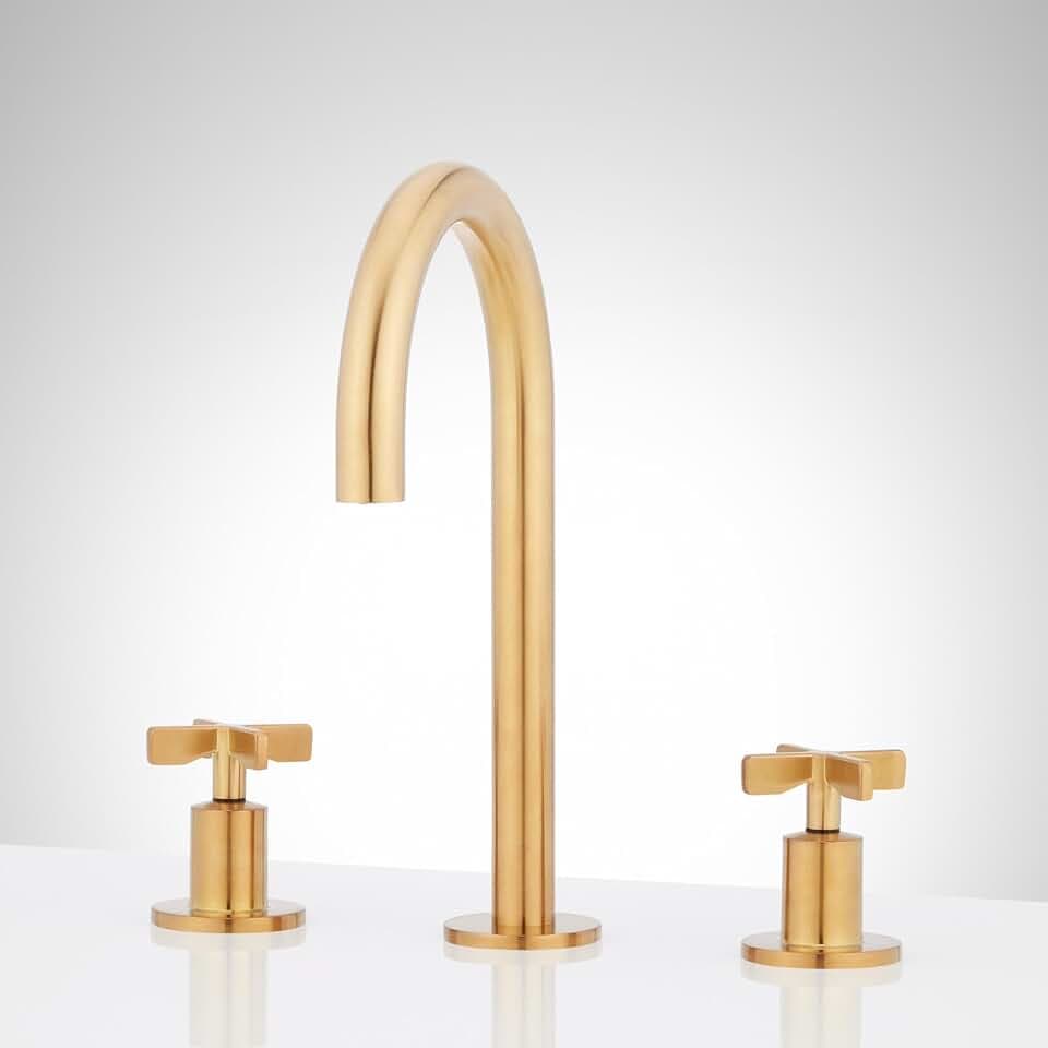 Signature Hardware Vassor 1.2 GPM Widespread Bathroom Faucet