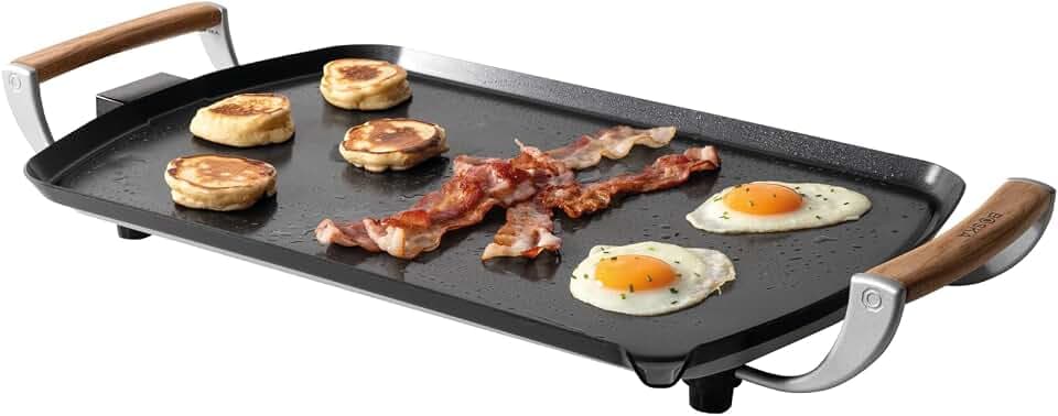 BOSKA Electric Griddle Pro - Large Indoor Griddle, Flat Top, 14 x 22 inch