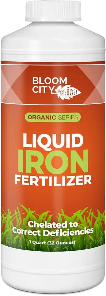 Bloom City Chelated Liquid Iron Supplement for Lawns & Plants, 32 oz