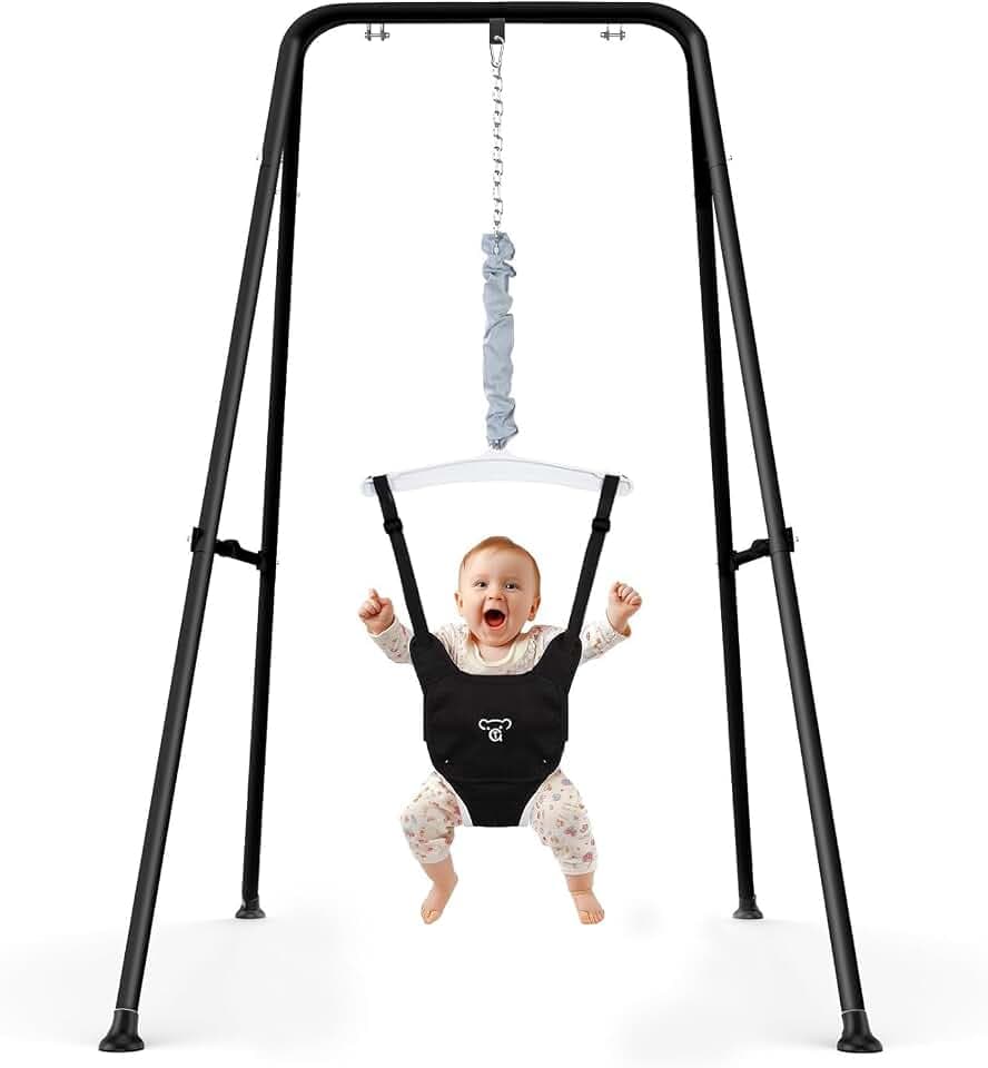 Türhopser Baby, Hängeschaukel für Kleinkinder, Babyschaukelsitz, Baby Jumper mit Gestell Türhopser mit Ständer