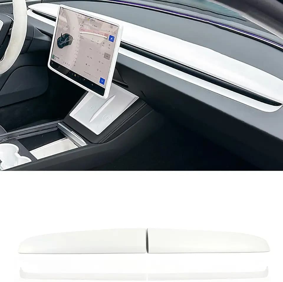 Model 3 Highland Model y Juniper Dashboard Cover and Air Vent Trim Cover Compatible with Tesla Model 3 Highland 2024+ and Model y Juniper Model YL Model Y Standerd 2025+ Total 4sets