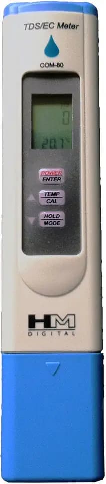 HM Digital com-80 Elektrische Leitfähigkeit (EC) und vollständig gelösten Feststoffe entfernt Hydro Tester, Messbereich 0–5000 ppm TDS, Auflösung 1 ppm, +/-2%-wie auch die Genauigkeit