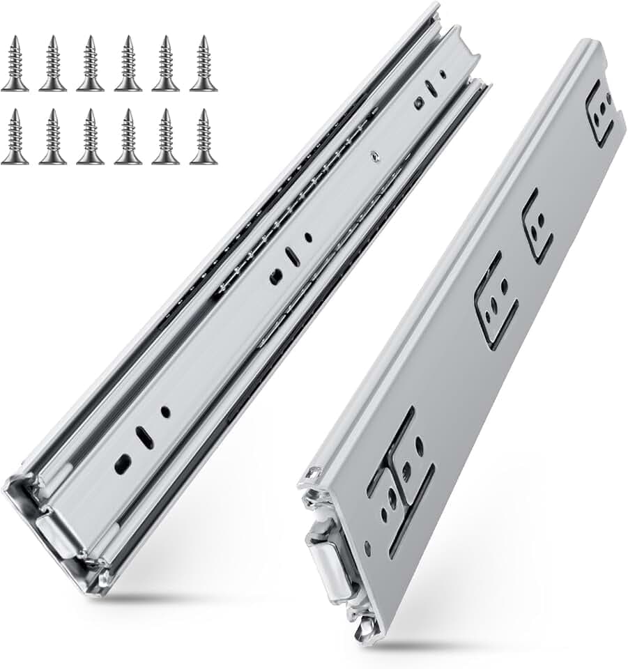 SLIDEWAY 200Lb Heavy Duty Drawer Slides 10" Full Extension Sliding Rails