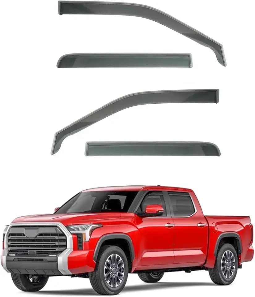 Zerberus in-Channel Window Deflectors for 2022-2026 Toyota Tundra CrewMax