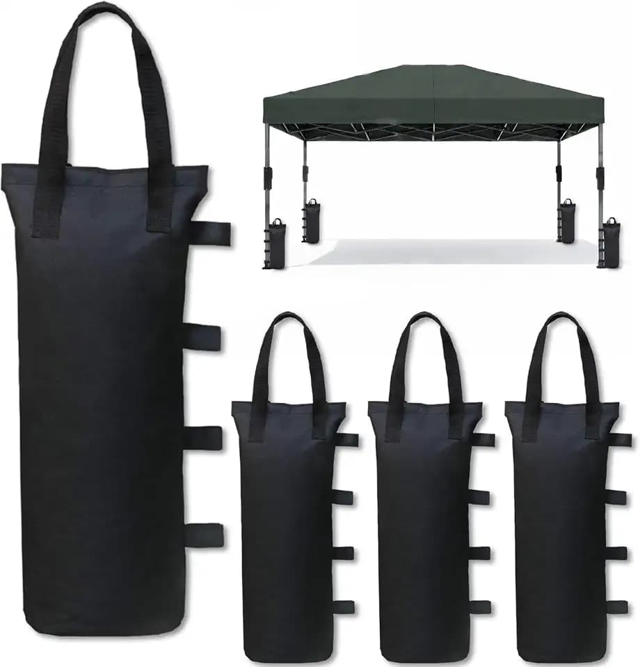 4er-Set Pavillon Gewichte Sandsäcke für Camping - Jeder Trägt 10kg