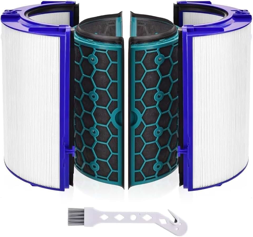 Ersatzfilter für Dyson HP04 TP04 DP04 TP05 DP05 Pure Cool, HEPA-Luftreiniger Filter Zubehör, 360 Grad Kombi-Glas Hepa + Kohle-Luftreinigerfilter,969048-03 969048-01