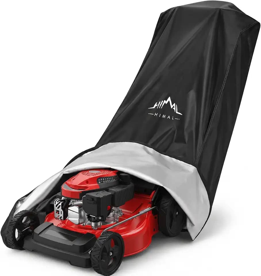 Himal Outdoors Push Lawn Mower Cover Waterproof Lawnmower Cover, Black