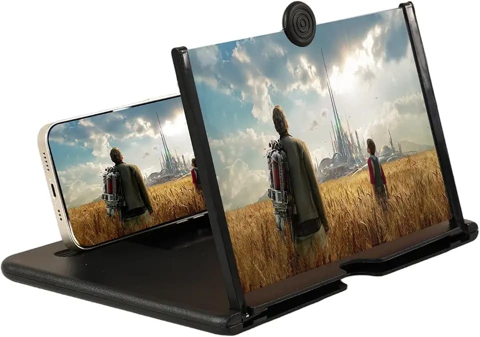 Screen Magnifier for Cell Phone, HD Portable Screen Expander for Movies and Videos, Compatible with All Phones (12 inch)