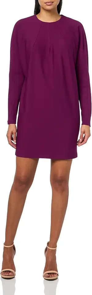 Trina Turk Womens Long Sleeve Cozy Ponte Jacaranda Dress