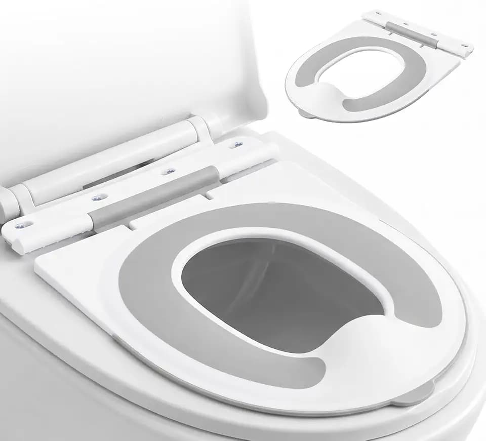 Orzbow Toilettensitz Kinder, Klapp-Kinder Toilettensitz, Grau