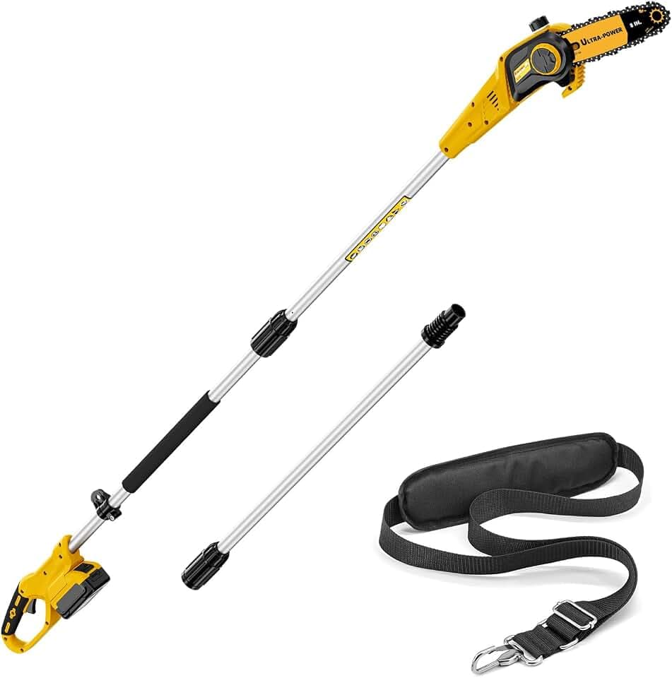 8" Cordless Pole Saw for DeWalt 20V Max Battery (Bare Tool)