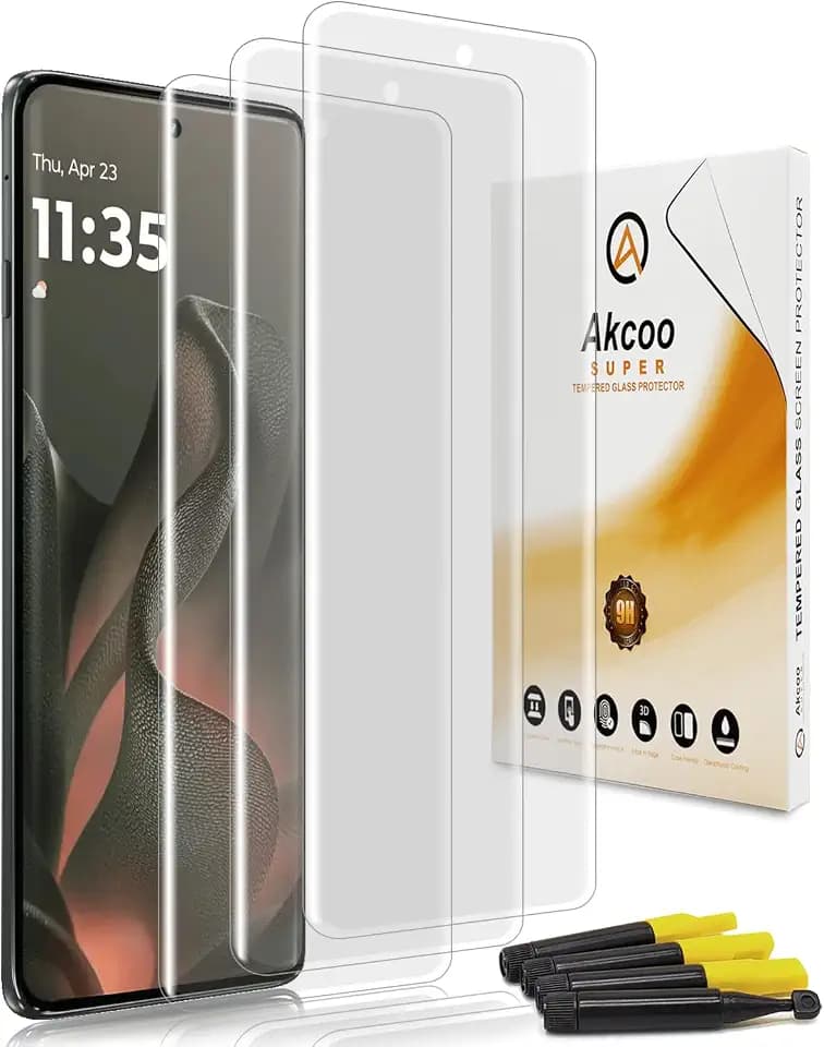 Matte Screen Protector for Motorola Edge 2025, UV Tempered Glass [3 Pack], Anti Glare, Edge to Edge Protection, 9H hardness, Sensitive and Soft Touch