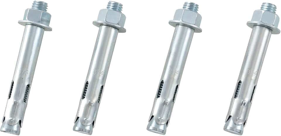 Global Industrial Hex Nut Sleeve Anchor, 3/4" x 4-1/4"