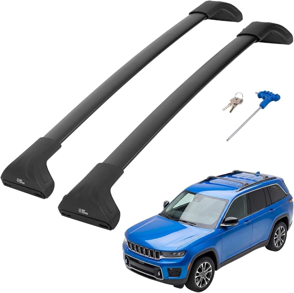JOYTUTUS Roof Rack Cross Bars Compatible with Jeep Grand Cherokee L & WL