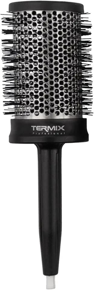 Termix professionelle Haarbürste. Thermische Rundhaarbürste mit Aluminiumrohr, um die Wärme zu speichern und die Trocknungszeit zu verkürzen. Farbe: Schwarz. Durchmesser: 60 cm (1er Pack)