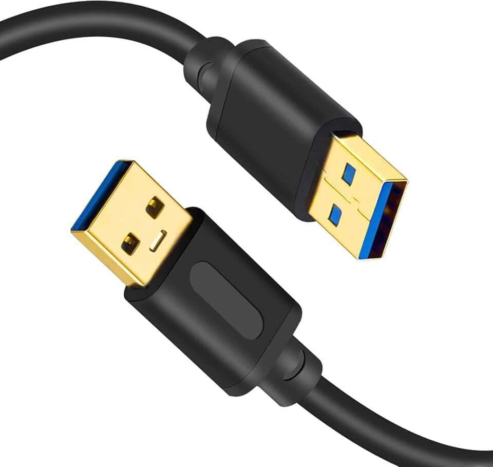 TanQY USB 3.0 Stecker auf Stecker, 6 m, USB auf USB-Kabel, USB-Kabel, Stecker auf Mlae USB 3.0 Kabel, Typ A Stecker auf Typ A Stecker, 6 m