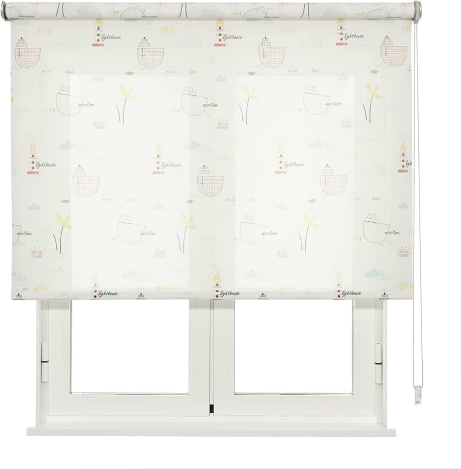 VIEWTEX Seitenzugrollo Lichtdurchlässig Sailor Weiss 105 X 250 cm 5 Jahre Garantie