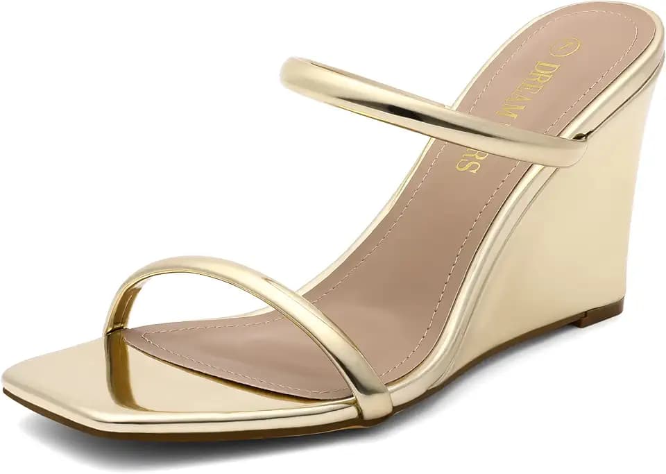 DREAM PAIRS Womens Espadrilles Platform Wedge Sandals
