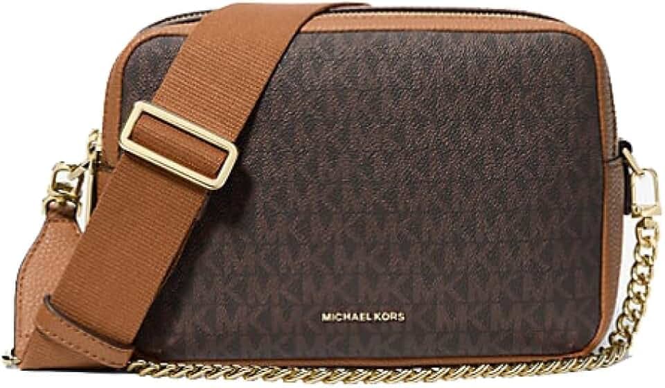 Michael Kors Bryant Medium Double Zip Chain Camera Crossbody Bag