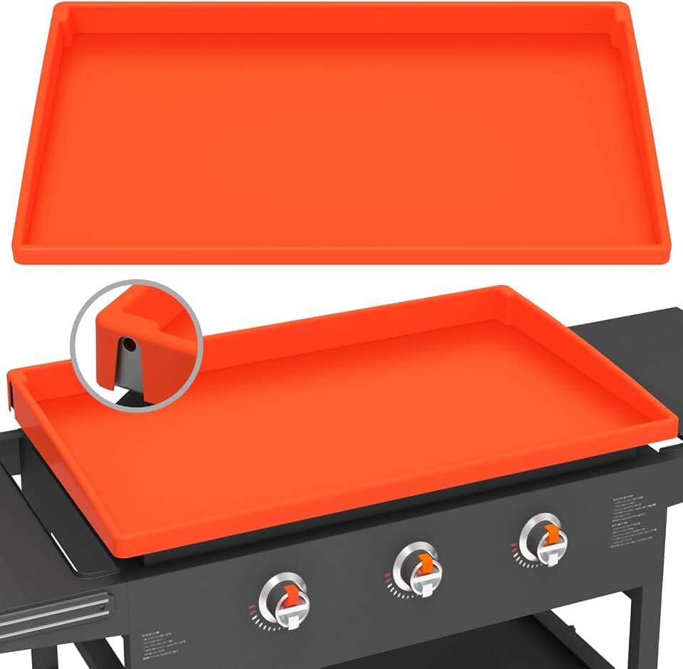 Silicone Griddle Mat Cover for Blackstone - 28 Inch True All-Encompassing Coverage Heavy Duty Food Grade Grill Buddy Mat, All Season Cooking Surface Protective Cover
