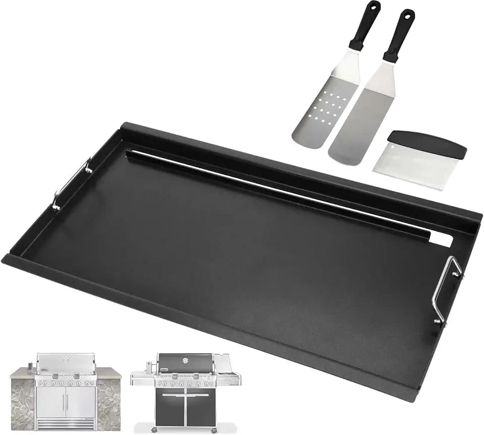 Full Size Griddle Insert for Weber Summit 600 Series with Spatula Set