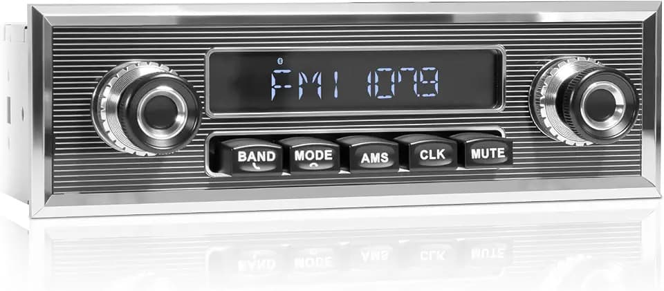Bluetooth Retro Radio for Classic Vehicles: Single Din Vintage Car Stereo