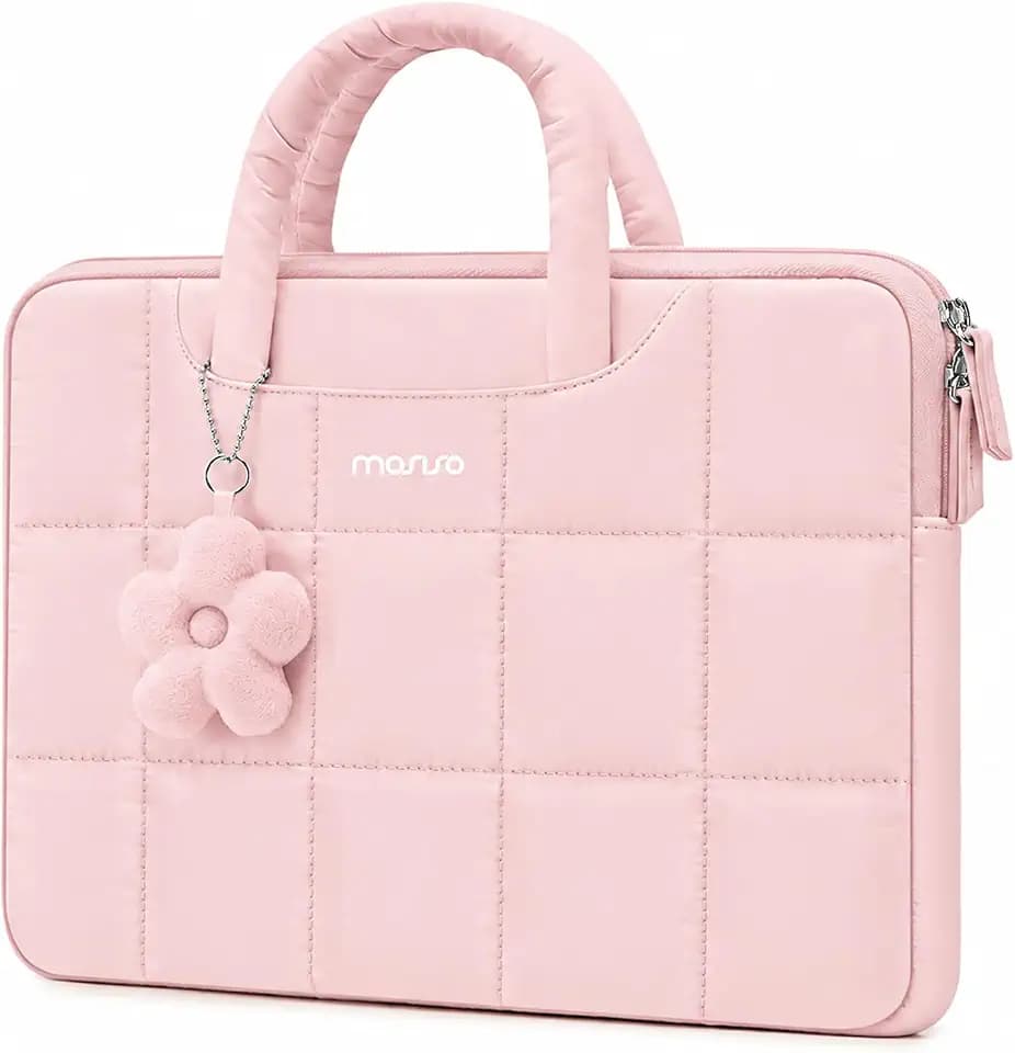 MOSISO Laptop Case 16 inch, 15-15.6 inch Laptop Sleeve, Pink
