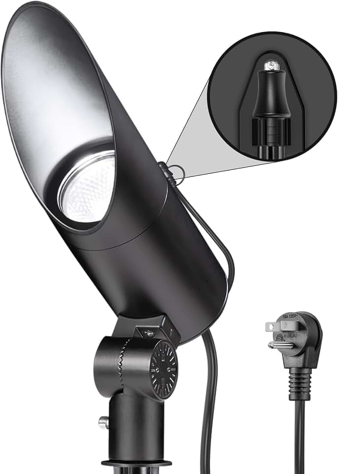 SUNVIE 20W 5000K LED Dusk to Dawn Flag Pole Spot Light Outdoor with Sensor