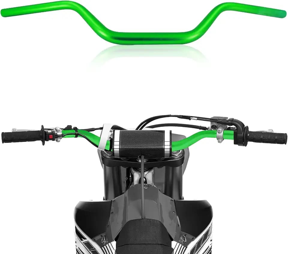 Motorcycle Handlebars 11/8" 28mm Fat Handle Bars CNC Universal for KLX 110 KLX300 KX250 KX250F KX450F Dirt Pit Bike Green