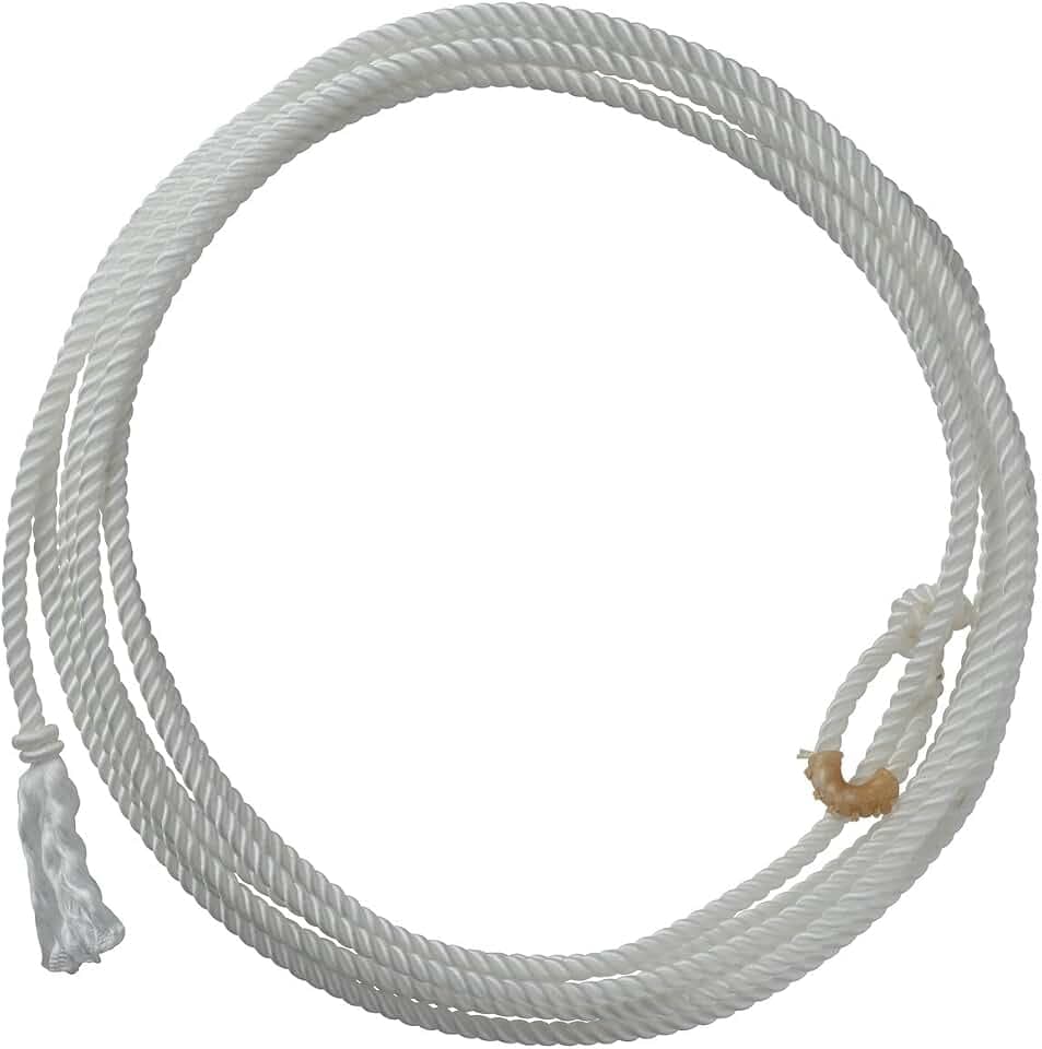 Weaver Equine Waxed Nylon Kids Lasso Rope for Practice, 5/16" x 20'
