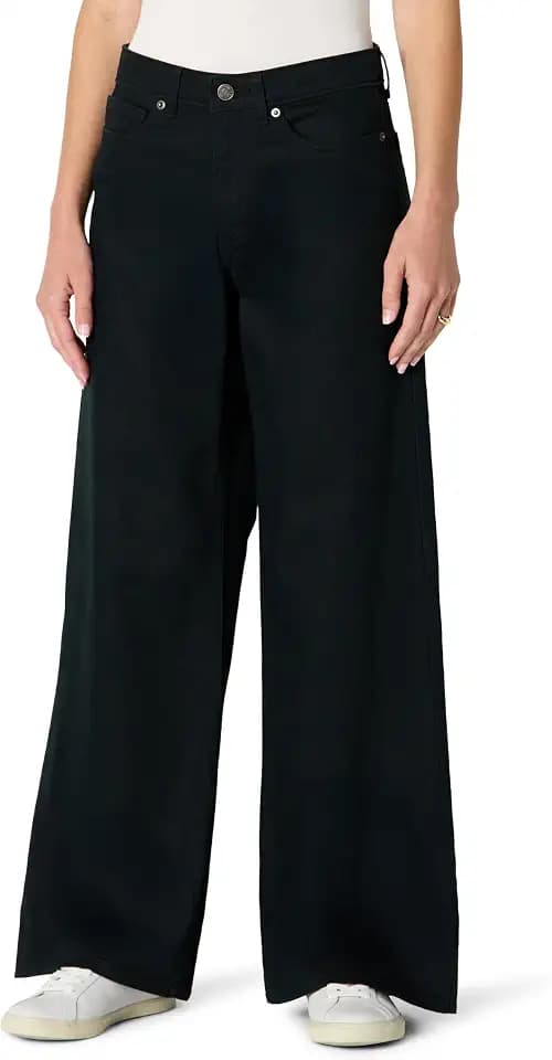 Amazon Essentials Women's Ultra Soft Mid-Rise Wide Leg Jeans