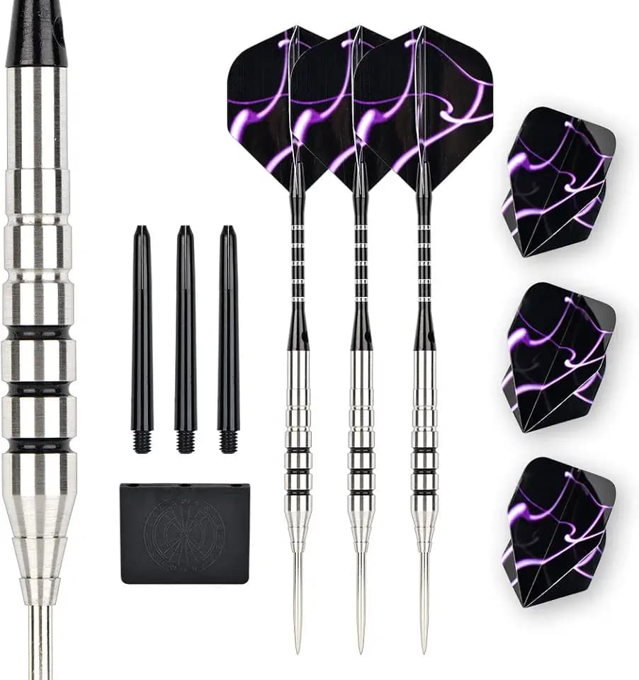 24g 90% Tungsten Professional Steel Tip Darts Set Point Protector